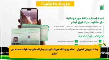 وداعًا للروتين الطويل.. استخرج بطاقة هويتك الوطنية بدل المفقود بخطوات سهلة عبر أبشر 1